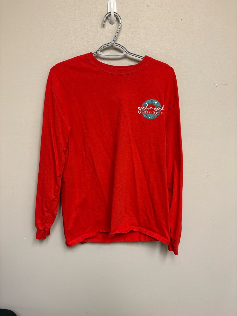 Girlie Girl Originals Women's Christmas Tee Long Sleeve Size L